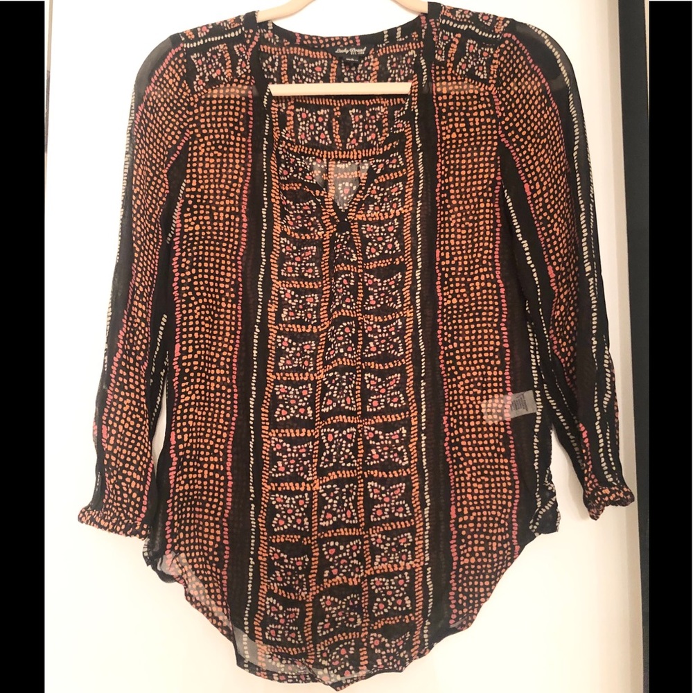 Brand new Lucky Brand sheer blouse